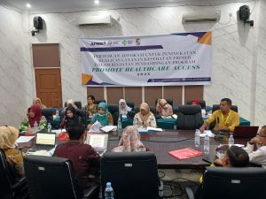 Bidang Sosial dan Pemerintahan menghadiri acara Pertemuan Advokasi Untuk Peningkatan Kualitas Pelayanan Kesehatan Primer