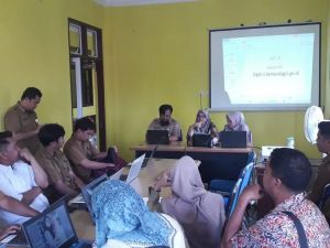 Bappeda Kabupaten Pelalawan Melakukan Sosialisasi Sistem Informasi Pembangunan Daerah Republik Indonesia (SIPD-RI) di Kecamatan Ukui