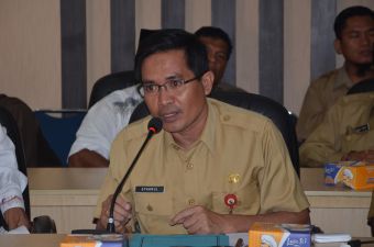 Kepala Bappeda sampaikan ekpose Pembangunan dan sosialisasi RPJMD Kabupaten Pelalawan kepada Sekretariat Jenderal Dewan Ketahanan Nasional Republik Indonesia