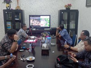 Rapat teknis pembahasan terkait desain rebranding mesjid Ulul Azmi dan kampus ITP2I kabupaten Pelalawan.