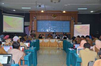 Kepala Bappeda Kabupaten Pelalawan membuka sosialisasi dan workshop Simda Perencanaan untuk seluruh Perangkat Daerah Di Kabupaten Pelalawan