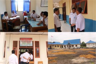 Kepala Bappeda Pelalawan tinjau hasil Pembangunan 2017 di SMP Negeri 3 Pangkalan Kerinci