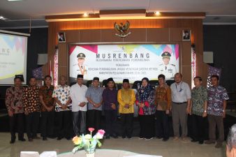 Bupati Pelalawan membuka secara resmi Musrenbang Perubahan RPJMD Kabupaten Pelalawan Tahun 2016 – 2021