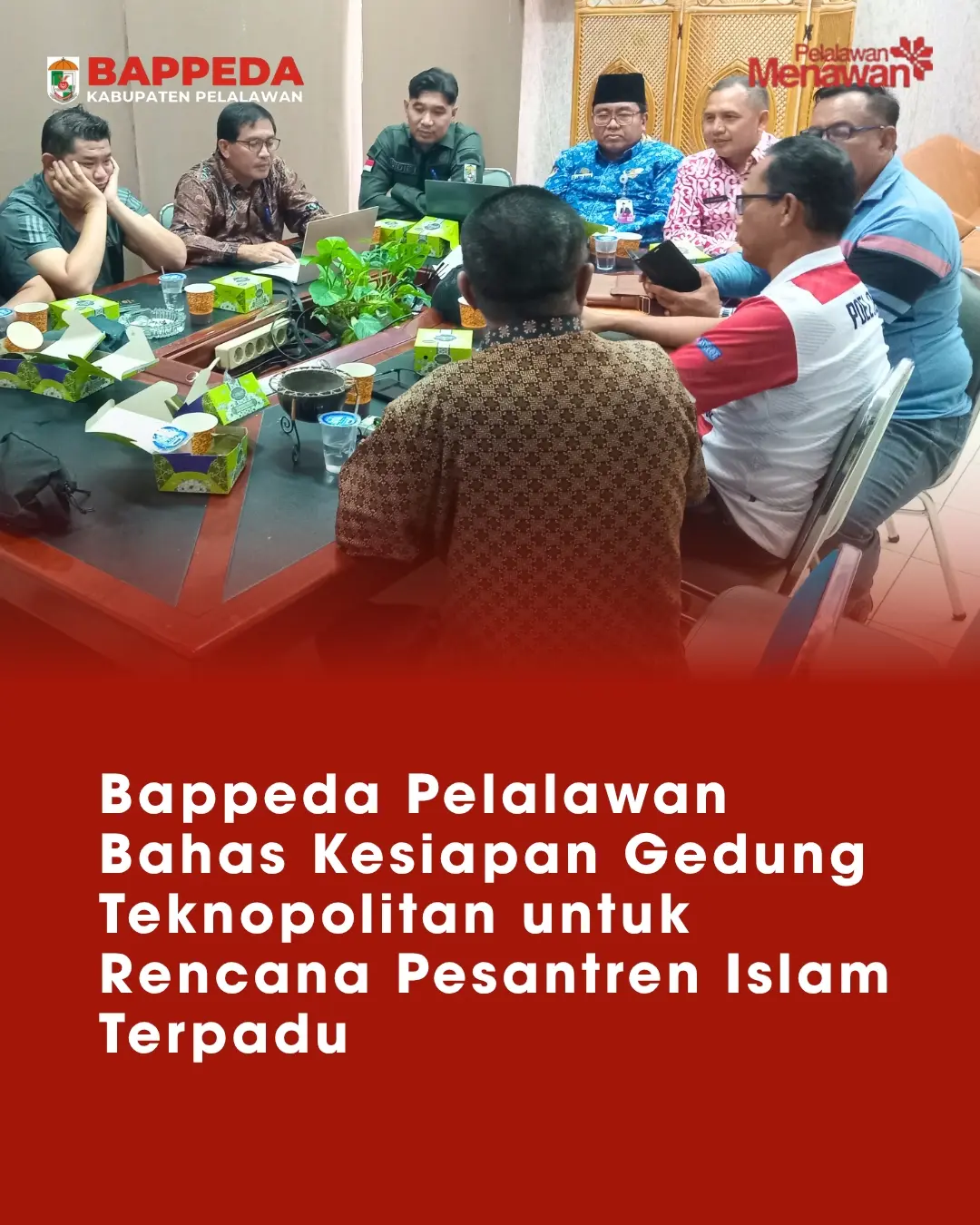 Bappeda Pelalawan Bahas Kesiapan Gedung Teknopolitan untuk Rencana Pesantren Islam Terpadu